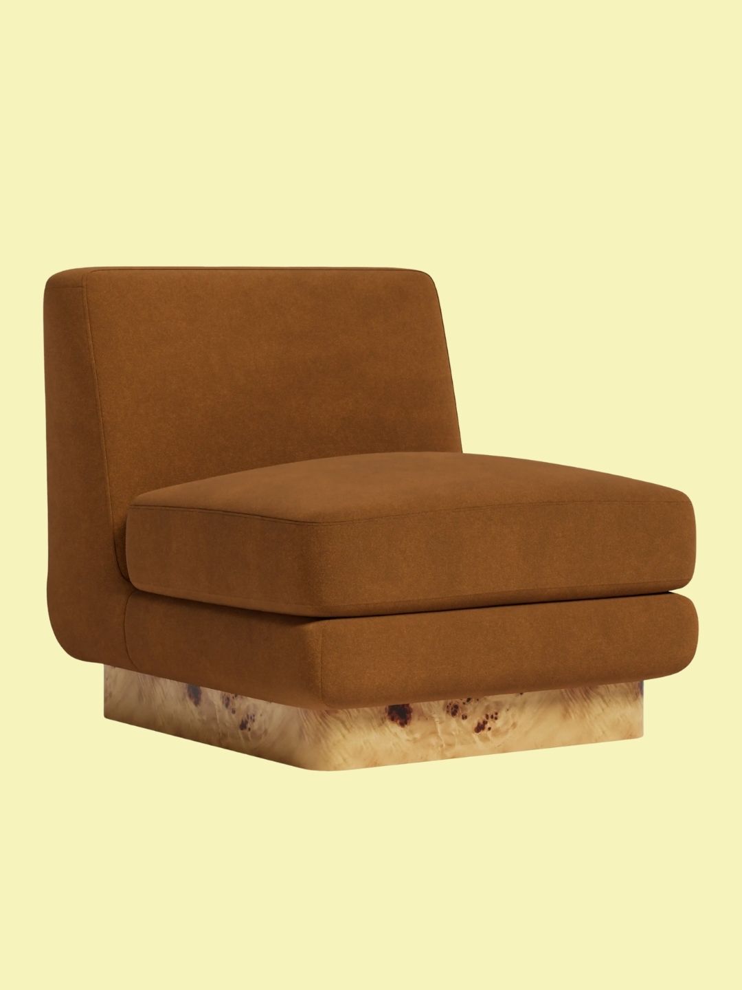 Cult Furniture, Harrison Accent Chair in Caramel Brown