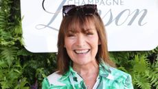 Lorraine Kelly wearing Karen Millen maxi shirt dress at day one of Wimbledon on 29 June, 2026