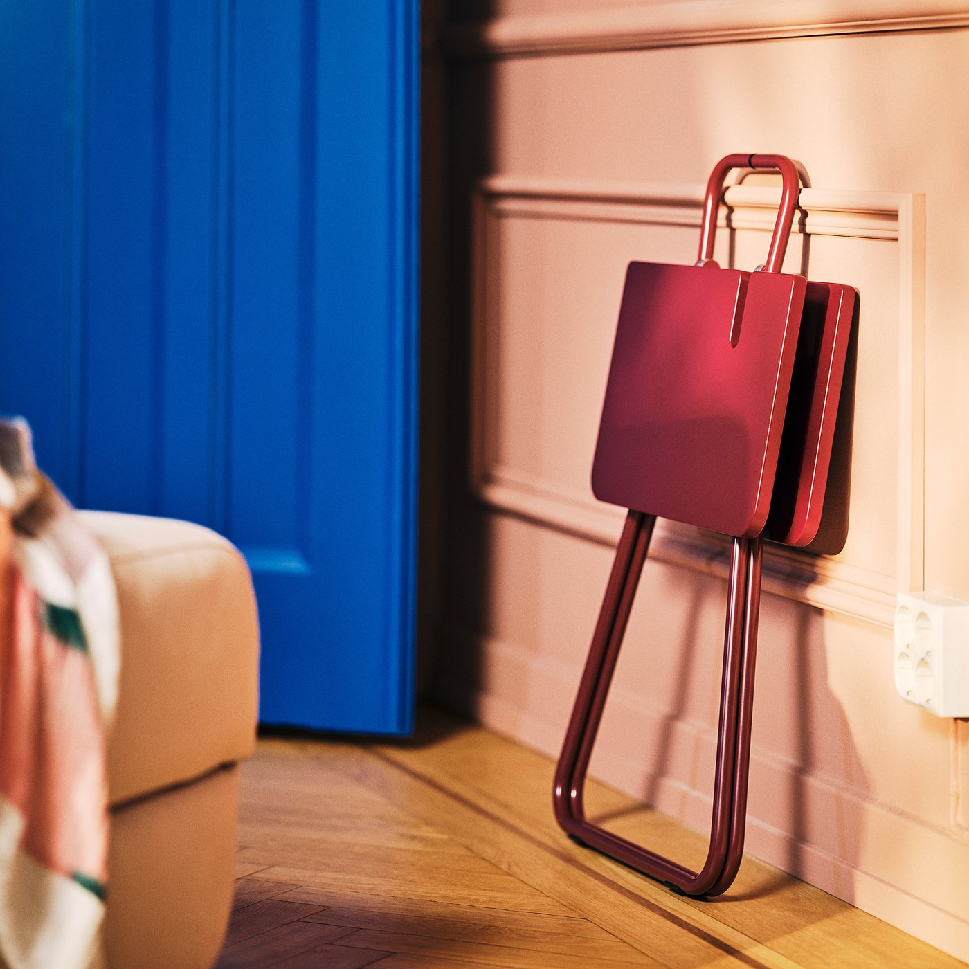 Ikea Ps 2026 Side Table - Dark Red 50x40 Cm