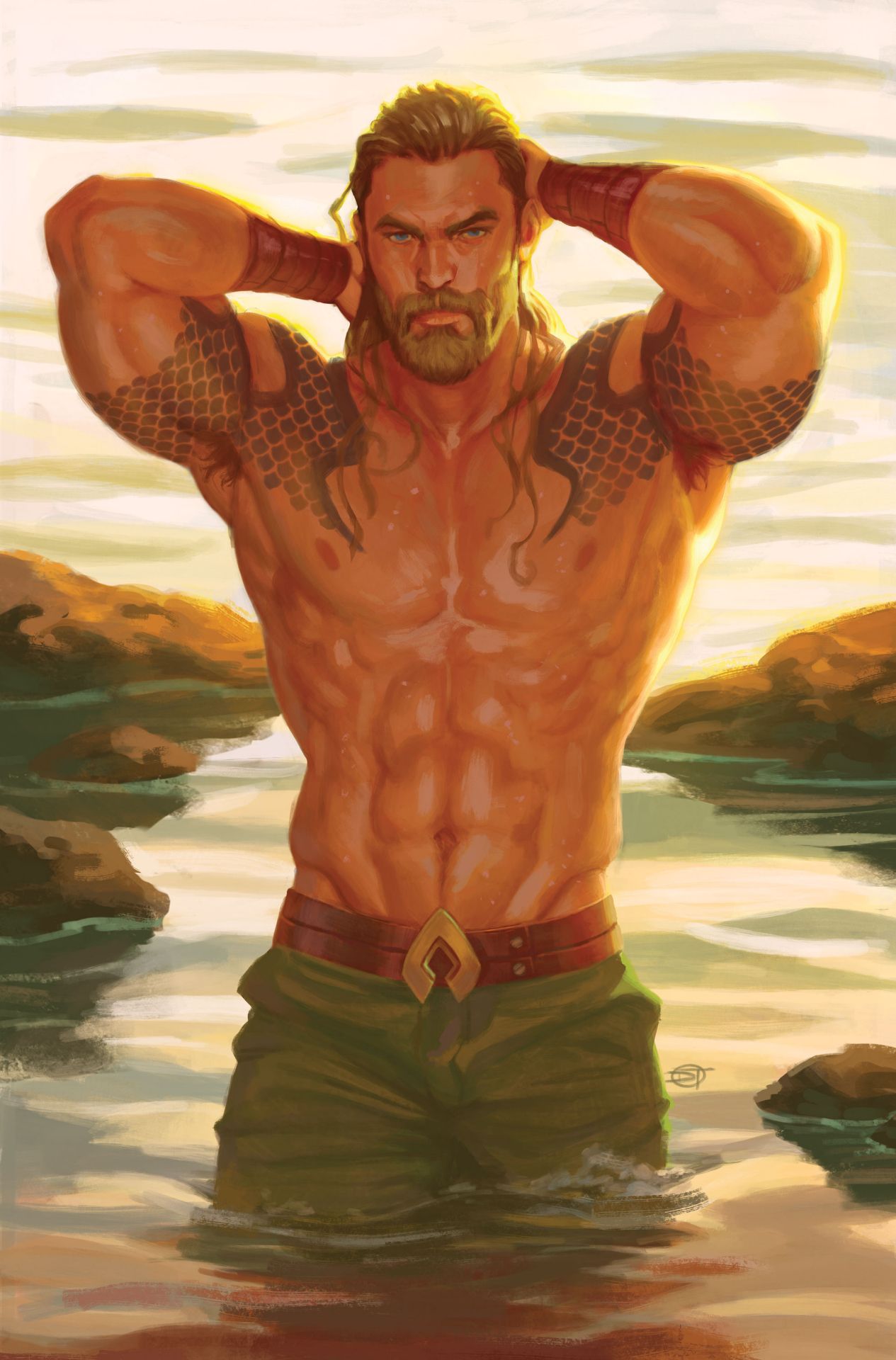 G'nort's Illustrated Swimsuit Special pin-up