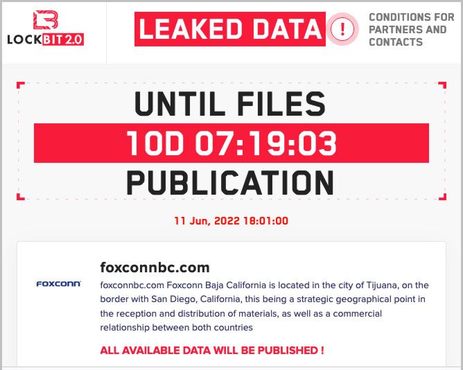 Foxconn Factory Hit by Ransomware Suffers From Production Impacts | Tom ...