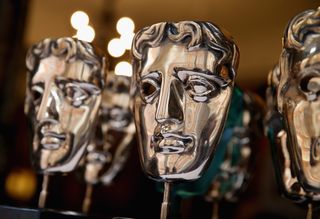 BAFTA 2022 film nominations trophies