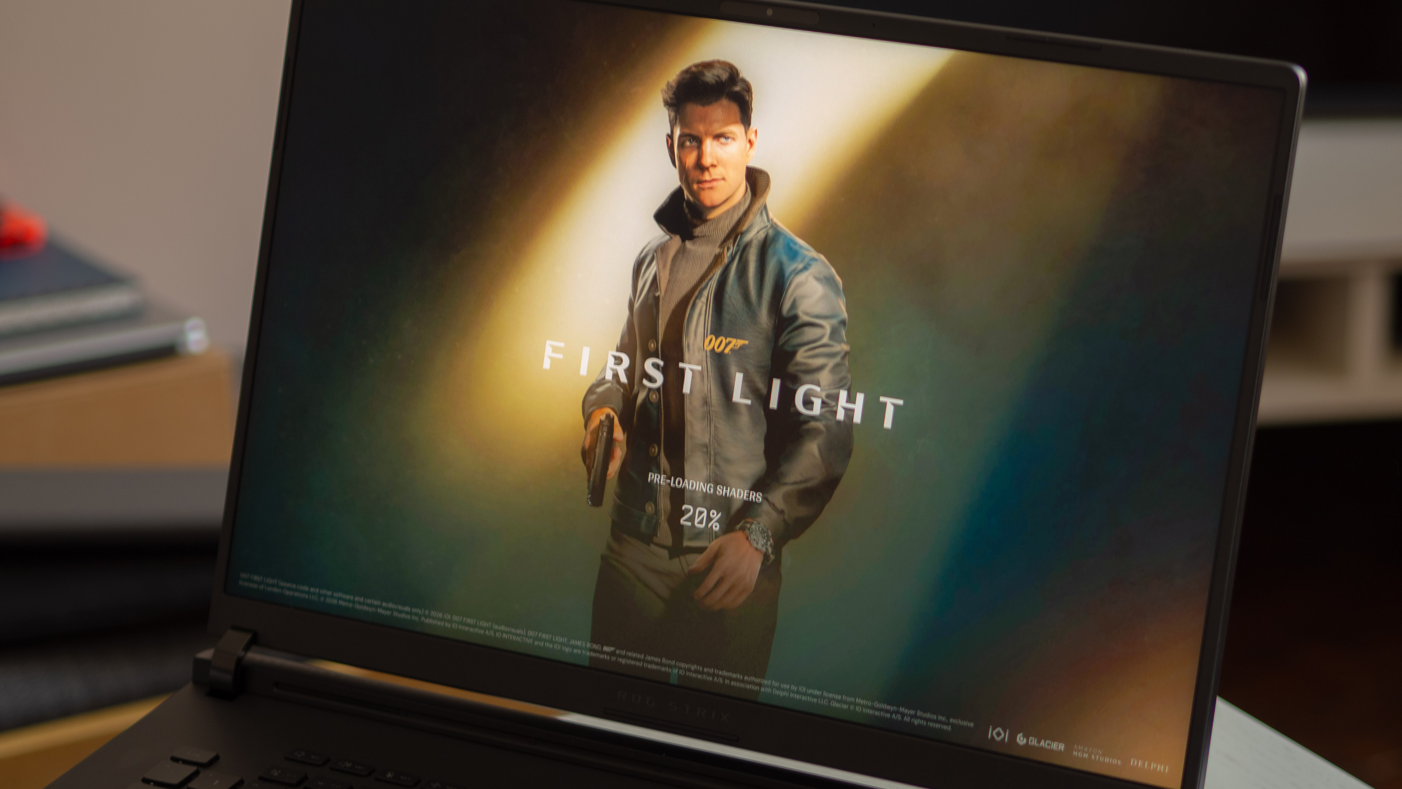 Asus ROG Strix Scar 18 G835 gaming laptop on desk