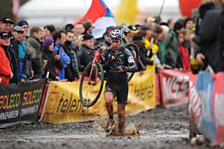 Jonathan Page (USA) Planet Bike in the worst of the mud