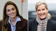 A composite of a picture of Kate Middleton in February 2026 and a picture of Duchess Sophie in January 2026