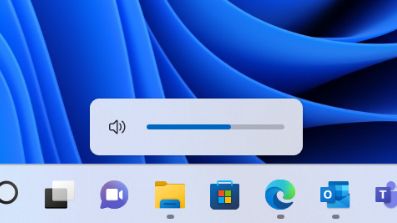 Windows 11&#039;s new volume indicator pop-up