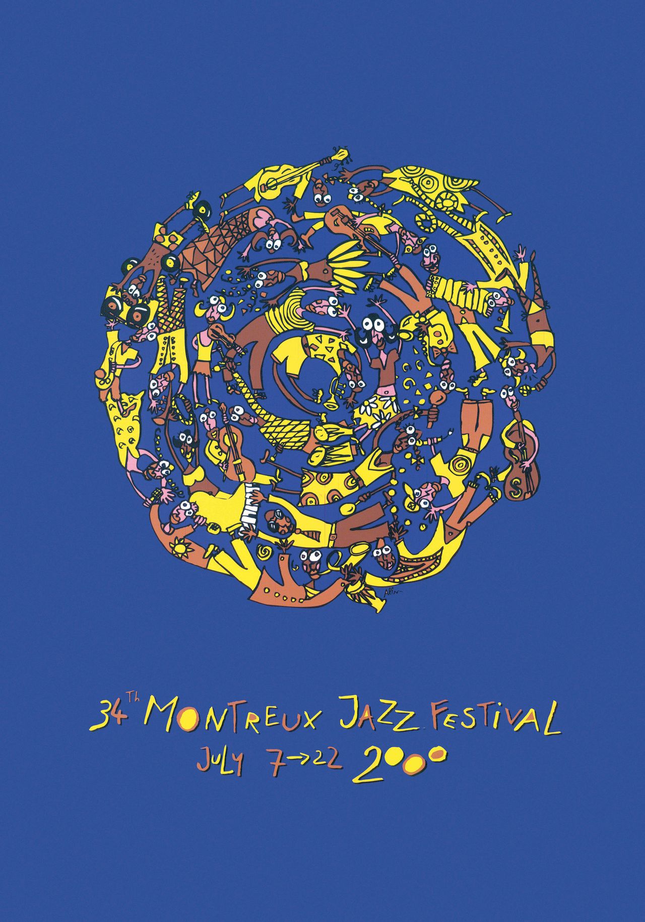 Fondation du Festival de Jazz de Montreux, 2000, artwork by Albin Christen