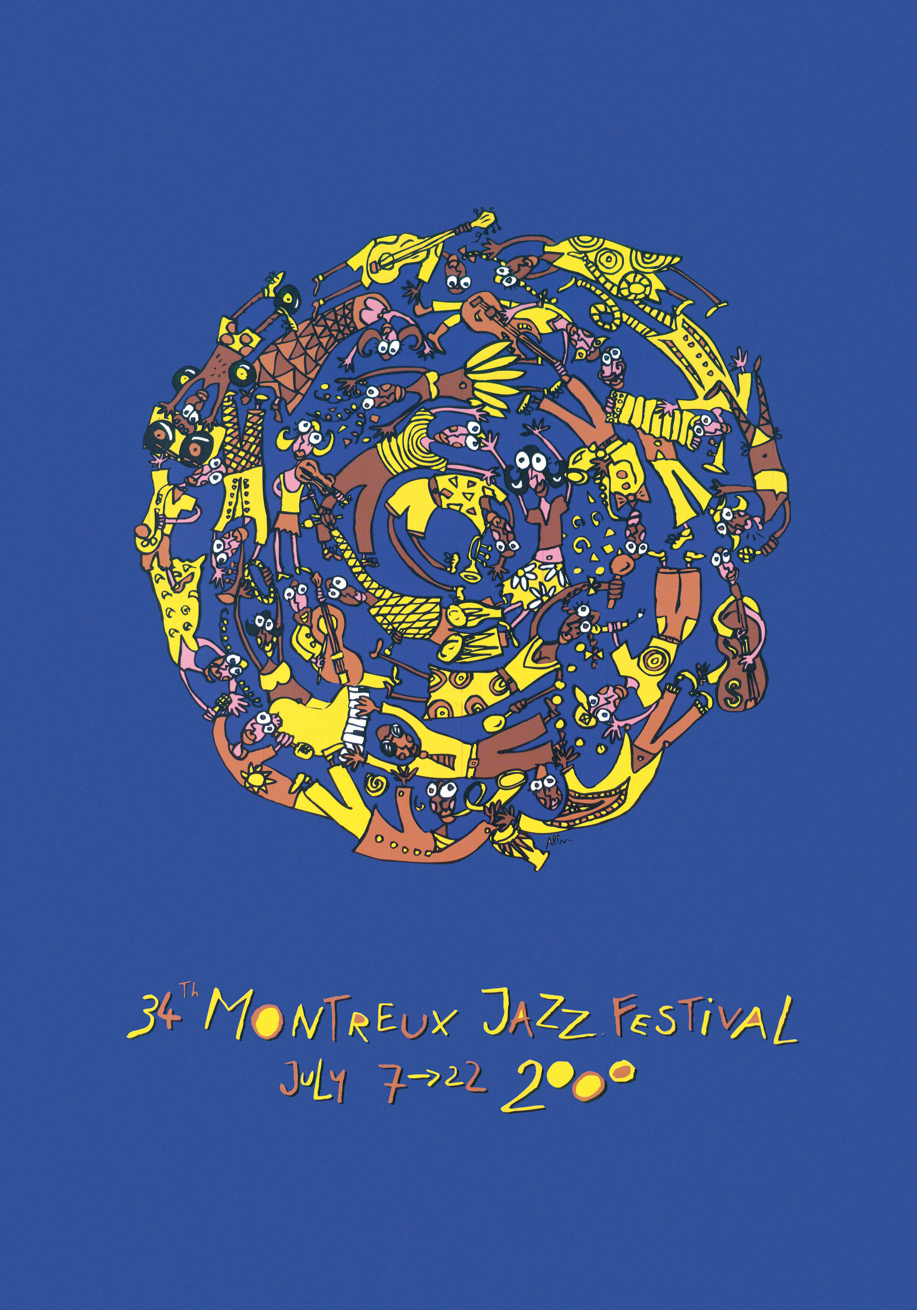Fondation du Festival de Jazz de Montreux, 2000, artwork by Albin Christen