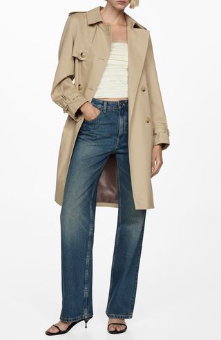 Cotton Gabardine Trench Coat