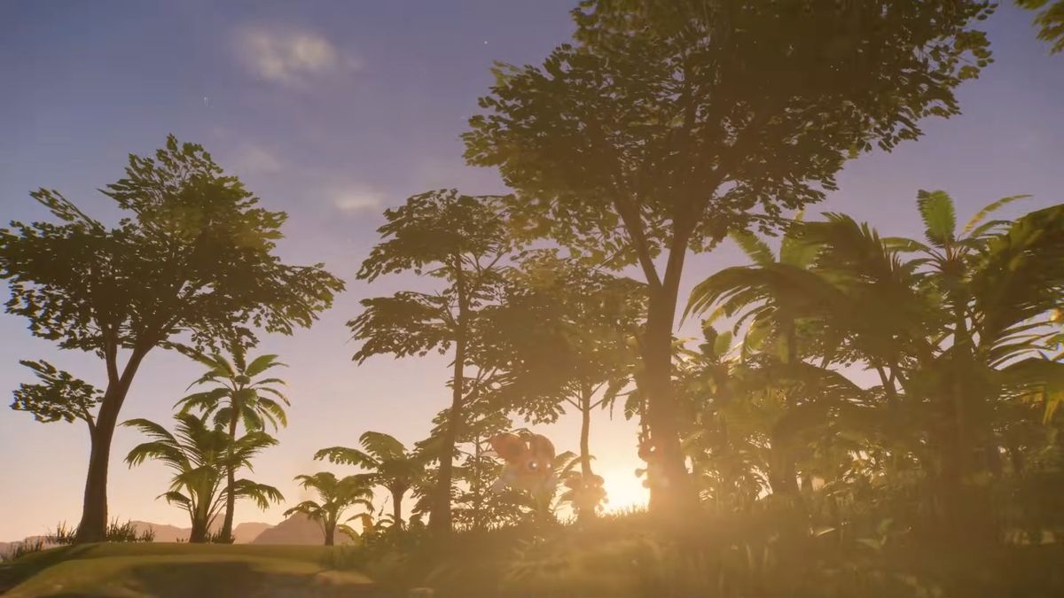 Pok&eacute;mon Winds and Waves screenshot showing off the new lighting