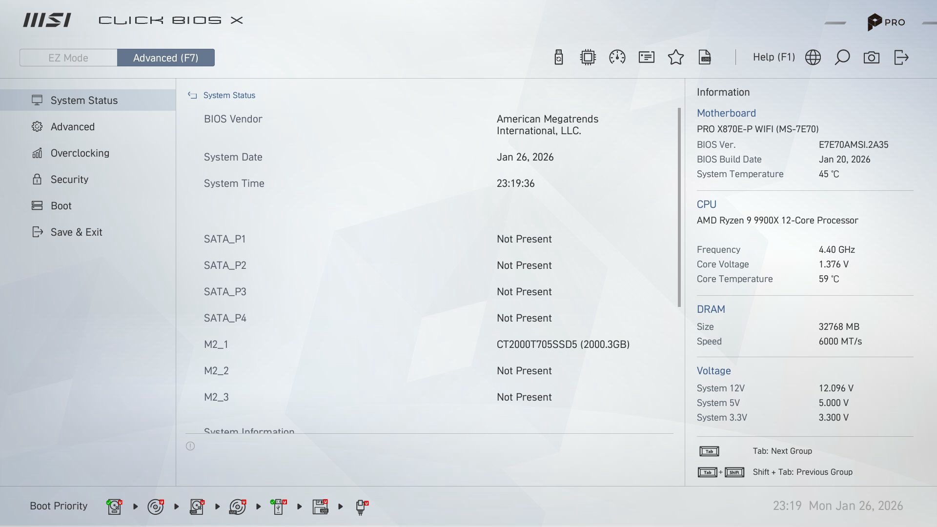 MSI Pro X870E-P Wifi