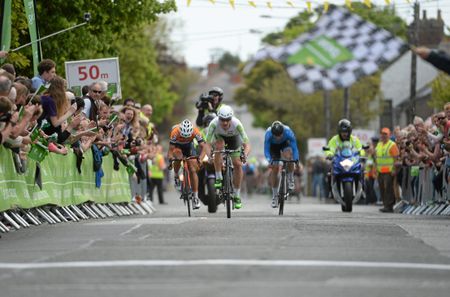 Aidis Kruopis sprints for victory on stage 8