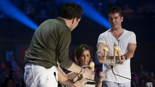 X Factor's judges enjoy some ice cream