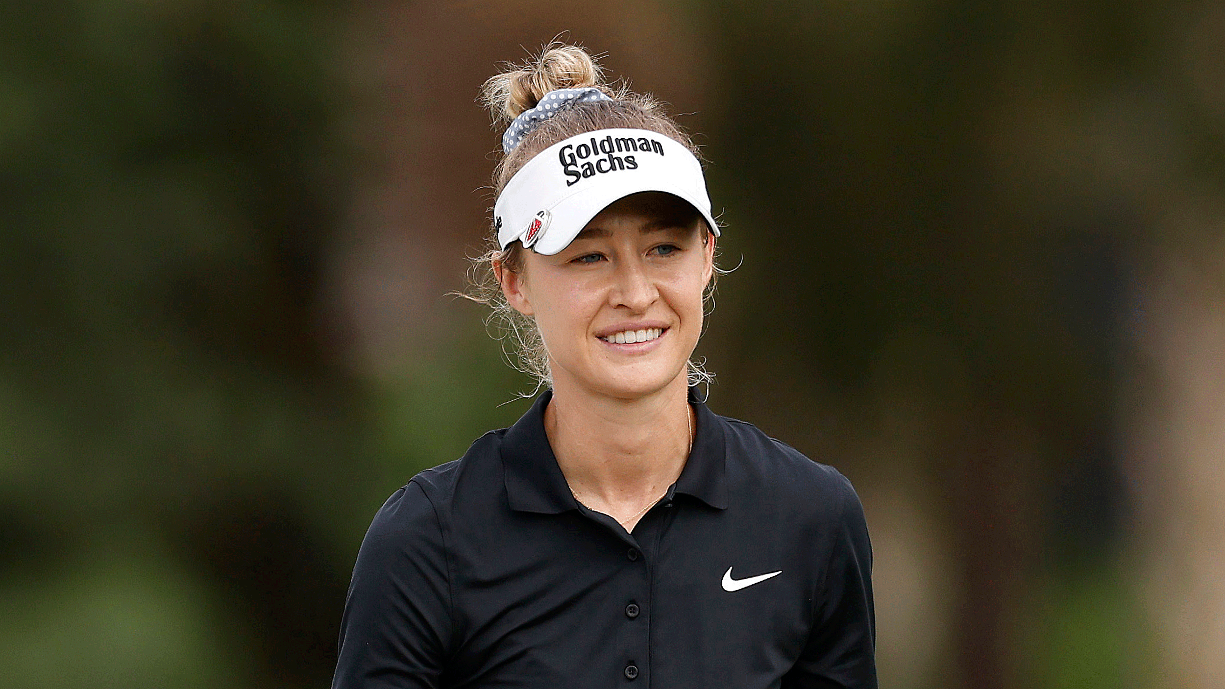 Nelly Korda smiles ahead of the PNC Championship in 2025