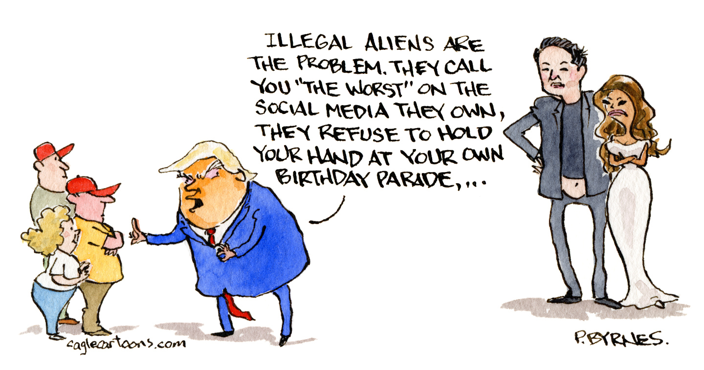 Political cartoon
