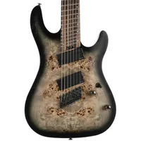 Cort KX507MSMahogany body with poplar burl top | Maple & purpleheart neck | Macassar ebony fretboard | 25.5&Prime; &ndash; 27&Prime; | Fishman Fluence Modern humbuckers