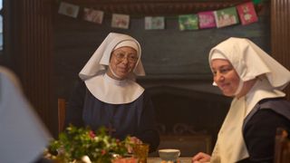 Sister Julienne and Sister Veronica in the Call the Midwife Christmas special 2023