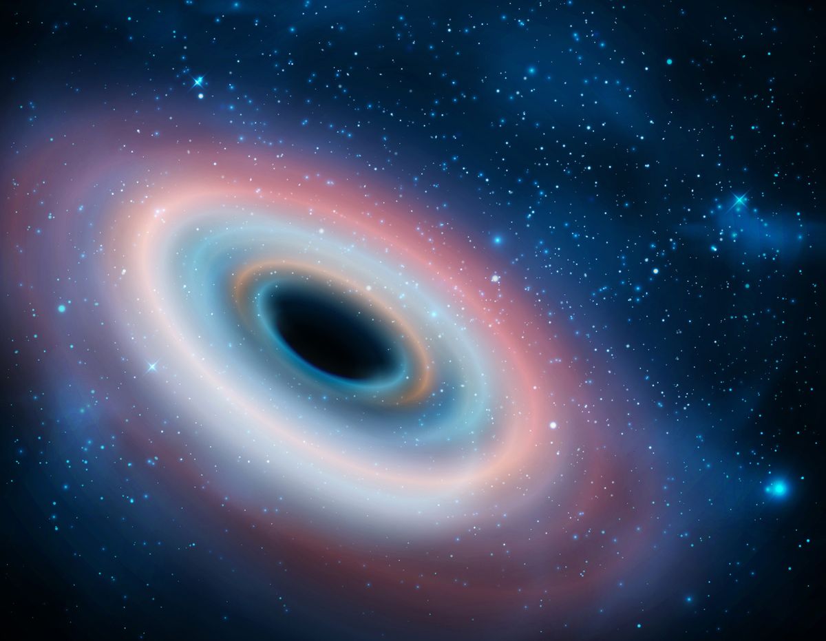 Spinning black hole.