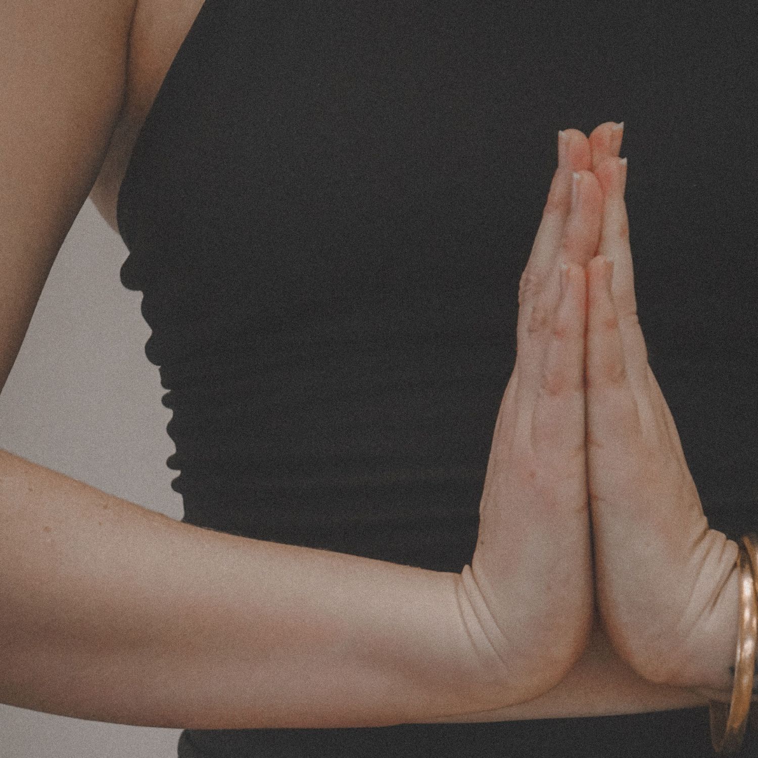 A woman doing yoga