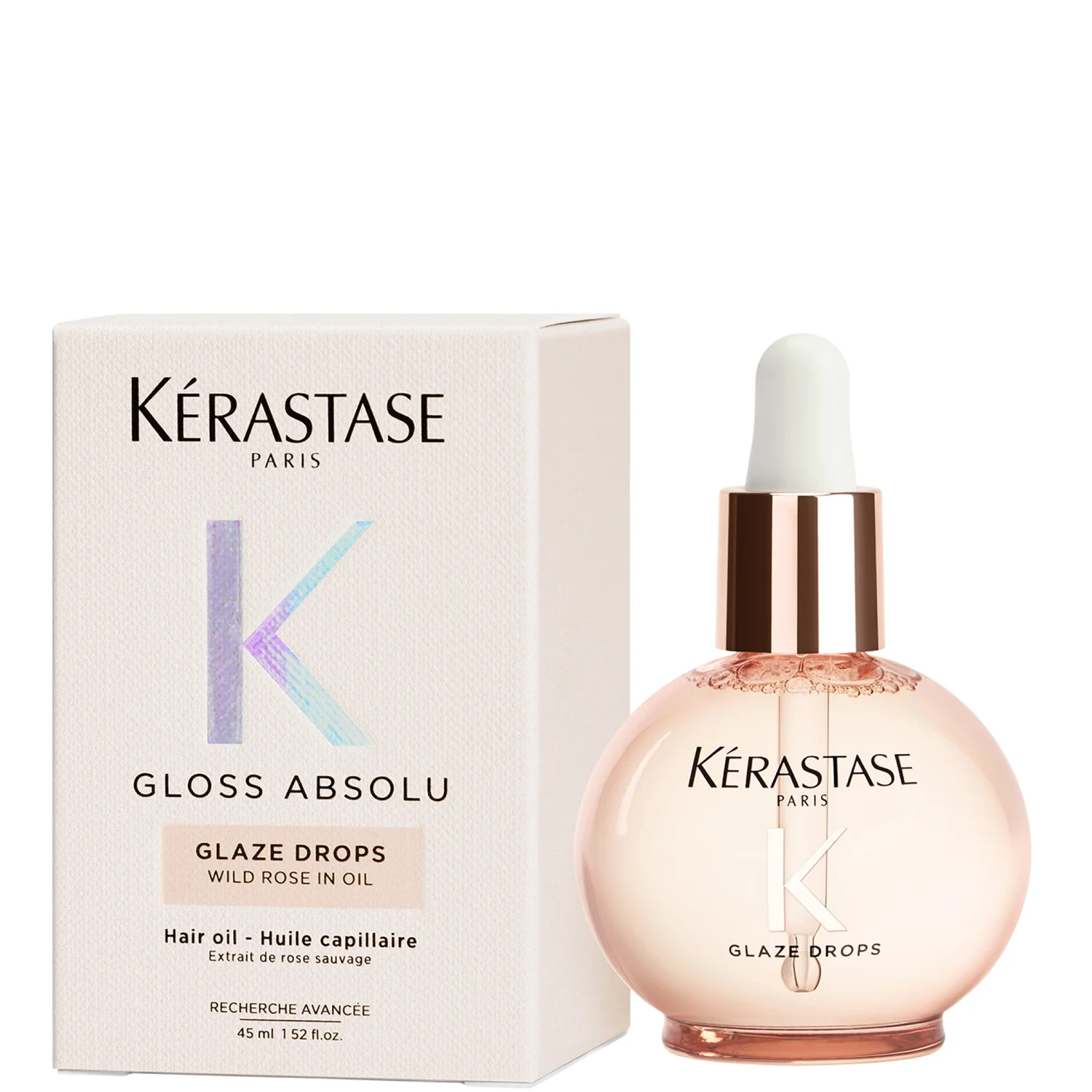 Kérastase Gloss Absolu Glaze Drops Hair Oil With Wild Rose 45ml
