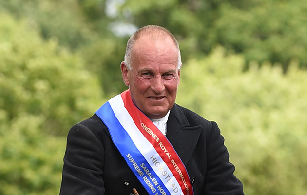 ALLISTER HOOD riding DIAMONDS ARE FOREVER, winner of The Saracen Horse Feeds Supreme Riding Horse Championship during the Royal International Horse Show at The All England Jumping Course, Hickstead, West Sussex, UK on 29 July 2016