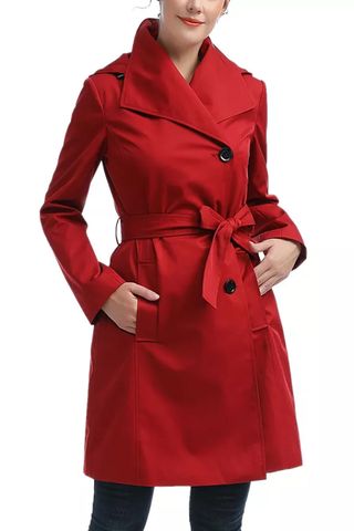 Kimi + Kai Women's Elsa Water-Resistant Hooded Trench Coat