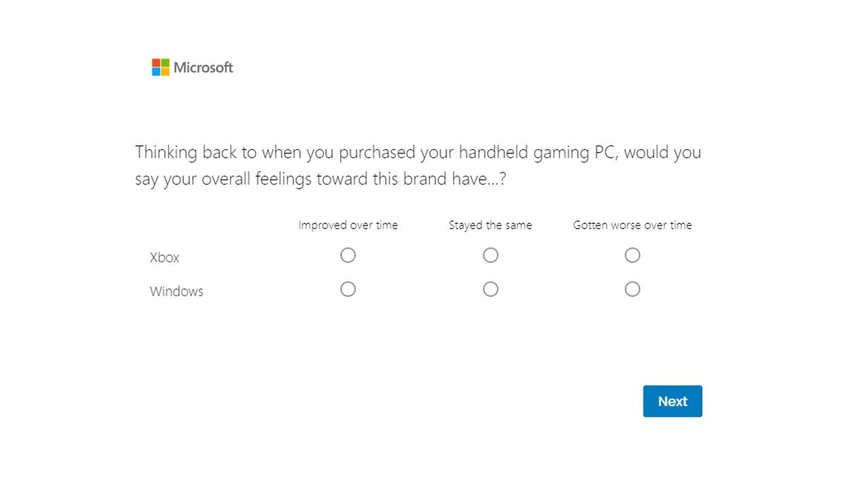 Microsoft gaming handheld survey: My thoughts on Xbox and Windows.