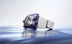 blue and white watch by MB&F, one of the independent watch brands to know