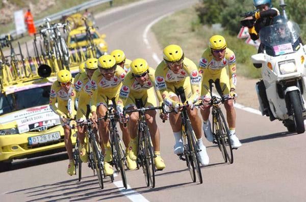 Gilberto Simoni and Saunier Duval had a good showing in the TTT
