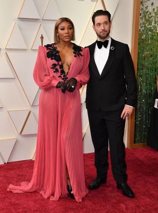 Serena Williams in Gucci with Alexis Ohanian