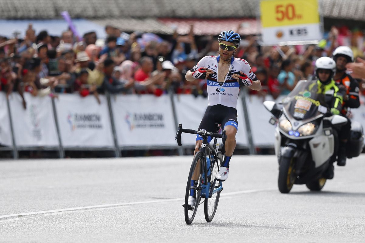 Artem Ovechkin (Terengganu) celebrates his victory