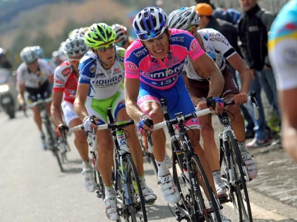 Lampre did a lot of work during the stage but it all backfired