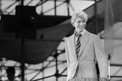 David Bowie performs in Paris in 1983