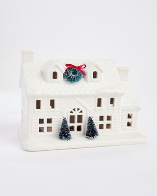 Snowflake Lane Holiday Led Colonial House