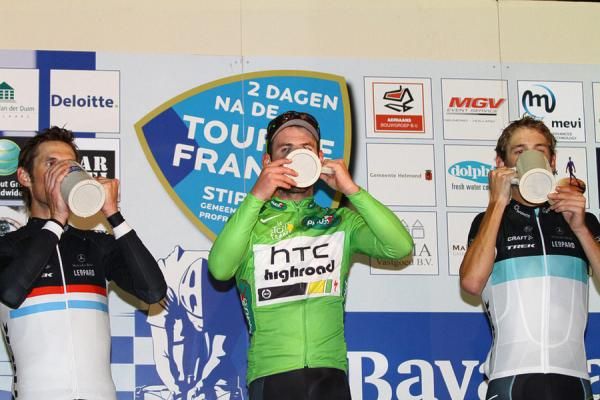 A glass of beer for the podium.
