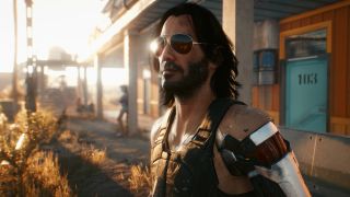 Cyberpunk 2077's new update has Johnny Silverhand striking the sad