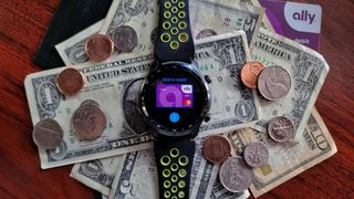 Google Wallet on Wear OS device, TicWatch Pro 3