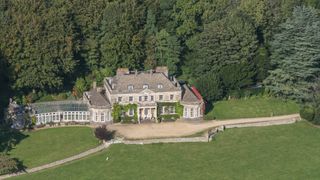 Aerial view of Gatcombe Park on October 07, 2011