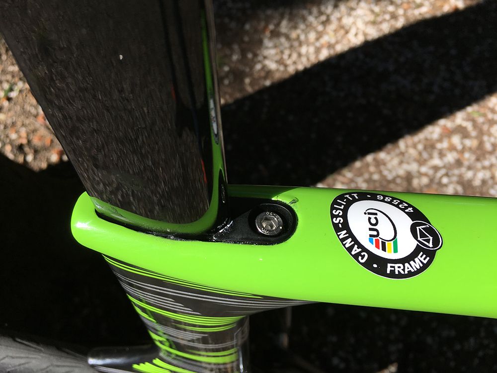 The Cannondale Super Slice disc is UCI approved