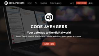 Website screenshot for Code Avengers