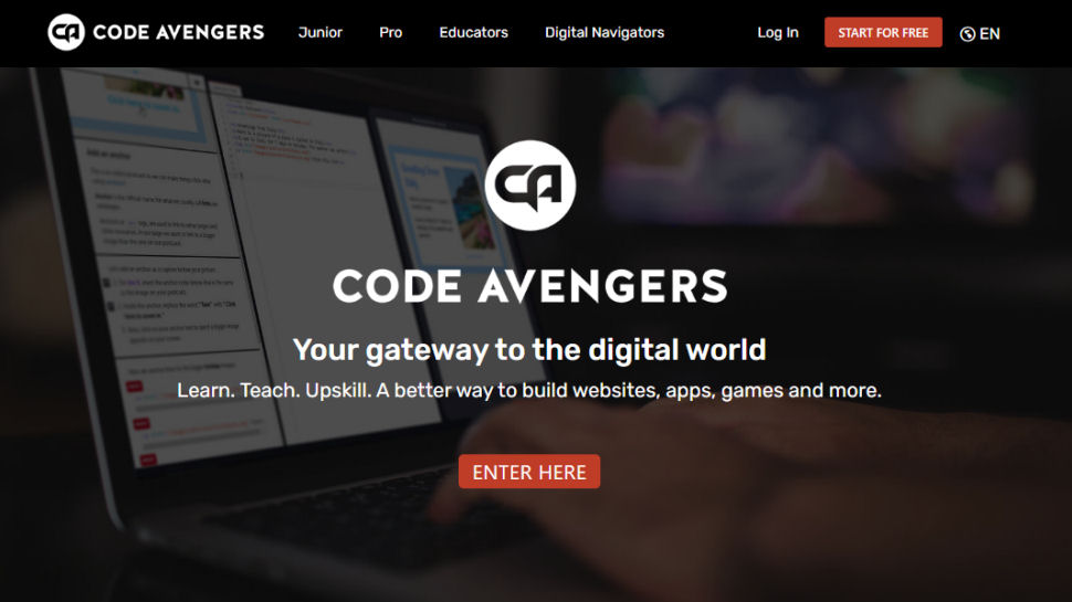 Code Avengers website screenshot.