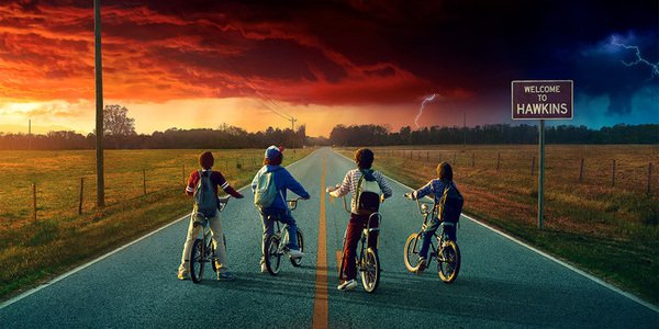 stranger things season 2 poster kids on bikes