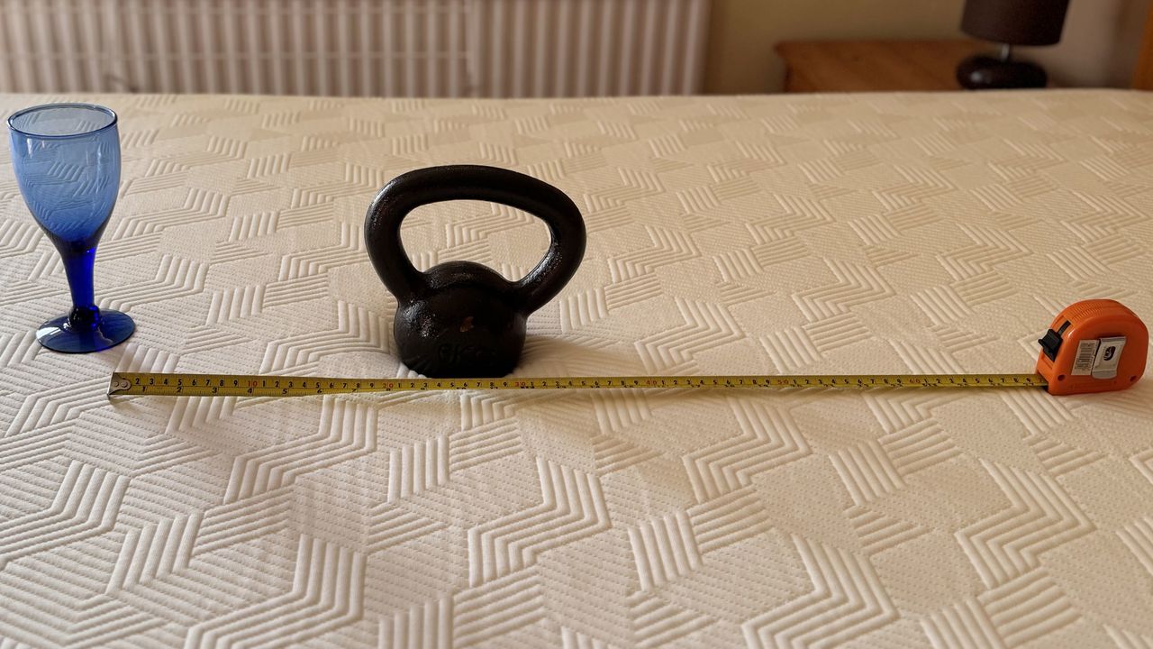 Drop tests for the Panda Hybrid Bamboo mattress