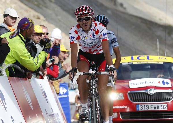 Jelle Vanendert (Omega Pharma-Lotto) held onto the polka dots despite getting zero points today.