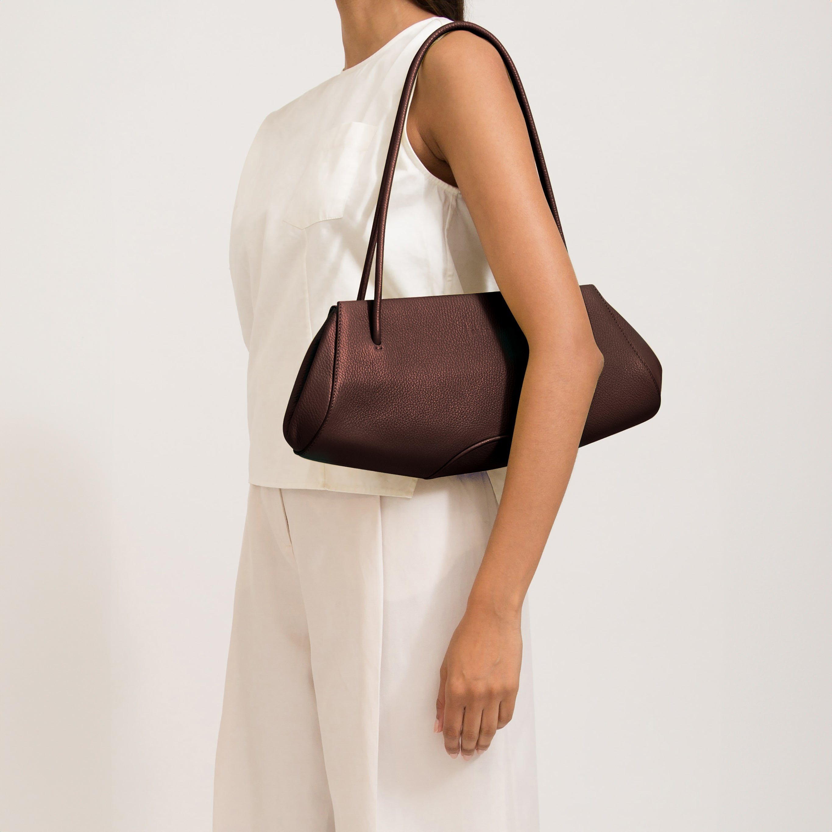 Behno + Lex Accordion Shoulder Bag Nappa Black