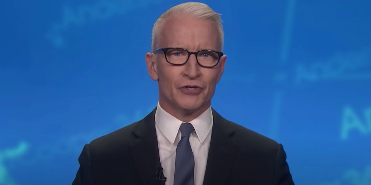 Anderson Cooper being interviewed on Jimmy Kimmel Live! (2021)