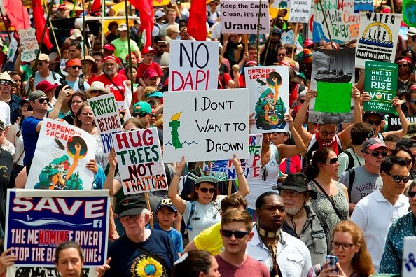 A climate march in Washington, D.C.