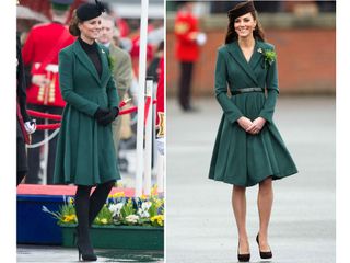 Kate Middleton green Emilia Wickstead coat