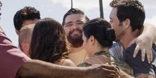Hawaii Five-0 Season 10 premiere hug goodbye to Jorge Garcia as Jerry Ortega CBS
