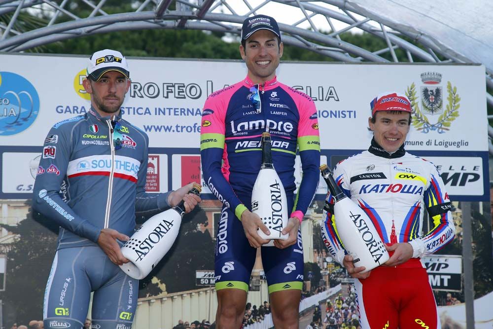 Davide Cimolai takes centre stage after his win